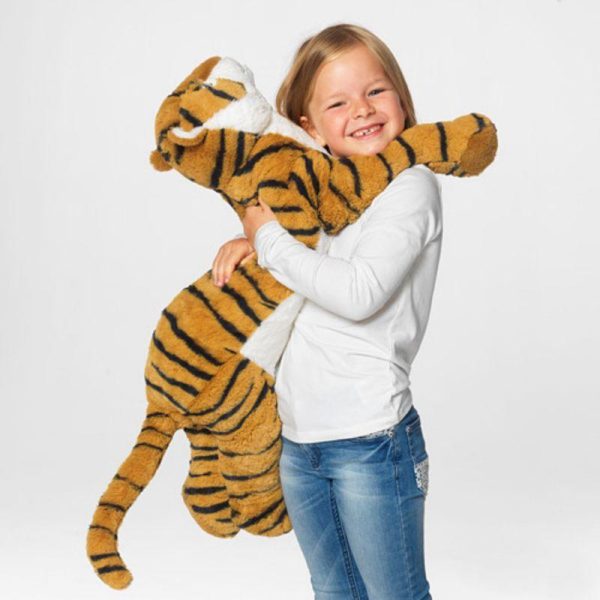 Djungelskog boneka harimau sumatera 70 cm tiger soft doll boneka kado hadiah - Image 3