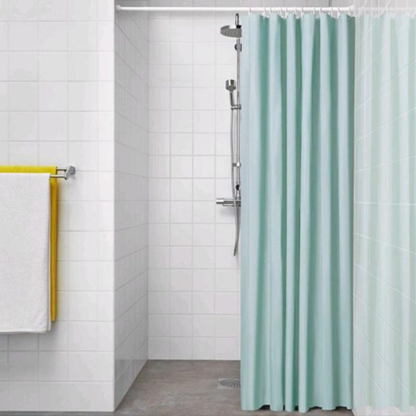 ikea luddhagtorn tirai shower biru muda anti air 180 x 200 cm waterproof Curtain shower