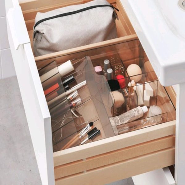 Ikea godmorgon kotak penyimpanan perhiasan makeup dalam laci organizer laci bahan plastik - Image 3