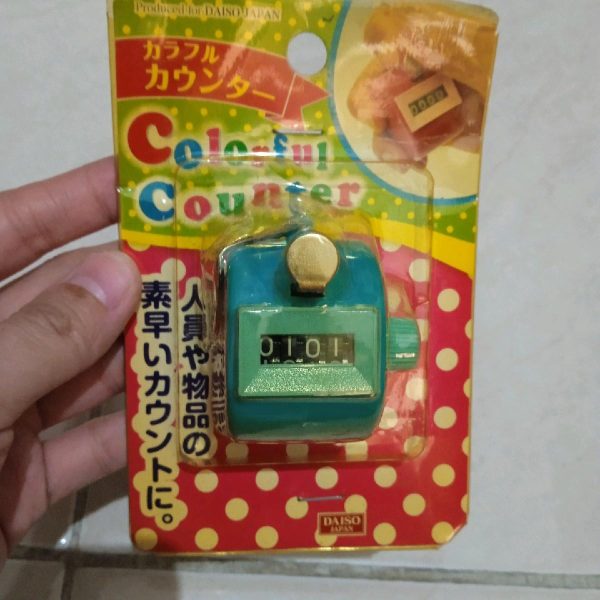 Daiso hand counter alat hitung manual