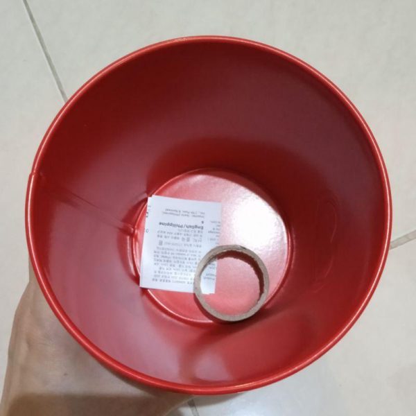 Pot kaleng merah ikea serbaguna red pot planter pot tanaman wadah pena kaleng ATK 12 cm