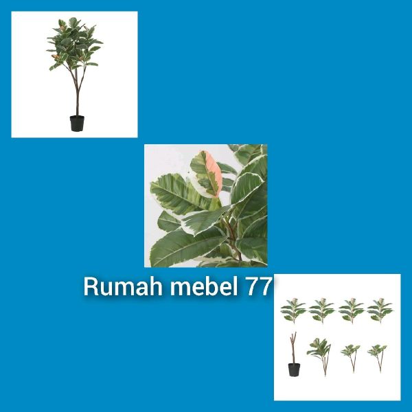 Ikea fejka tanaman tiruan pohon karet dalam pot hitam 23 cm T 170 cm artifisial plant mudah dirakit