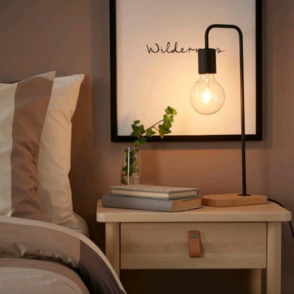 Tvarhand lampu meja lampu malam table lamp unik keren dengan dudukan bambu - Image 2