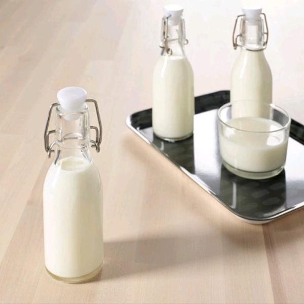 Ikea korken botol kecil kaca bening kedap 3 pc 15 cl mini bottle dressing oil botol kecap - Image 3