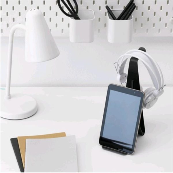 Ikea mojlighet stand headset gaming dan tablet bahan besi hitam - Image 2