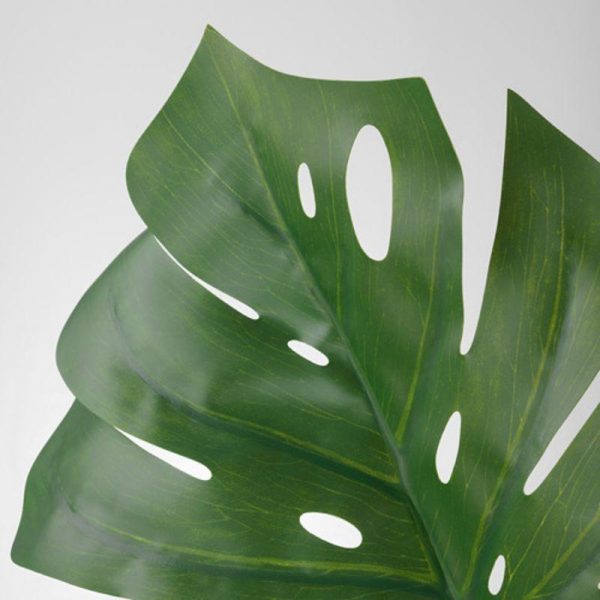 Smycka daun tiruan monstera besar 1 pc artificial monstera leaf daun palsu hiasan dekorasi 80 cm - Image 3