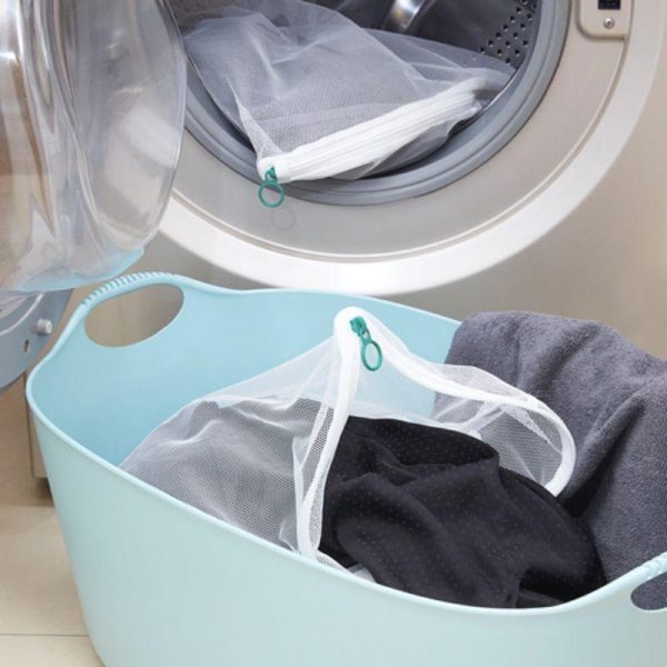 Slib 2pc jaring cuci baju mesin cuci laundry net segitiga - Image 3