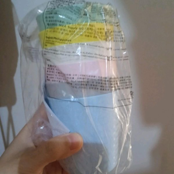 Ikea kalas gelas mug cangkir plastik goodie bag untuk anak kecil 6 pc