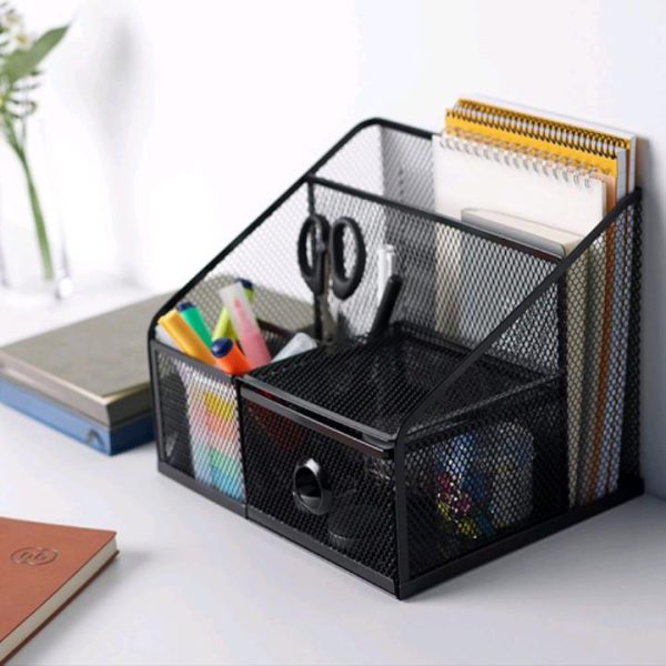 Ikea dronjons organiser meja atk organiser hitam pengatur meja kerja - Image 2