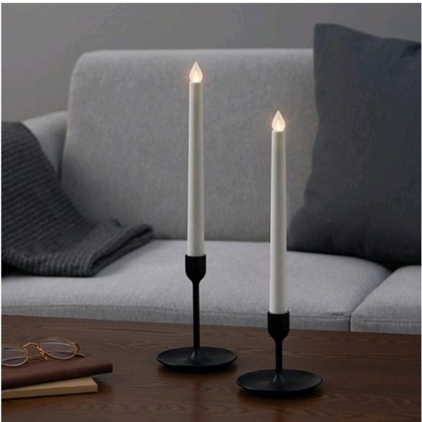 Ikea Adellovtrad lilin stik batang candelier led 2 pc T 28 cm candle stick led - Image 2