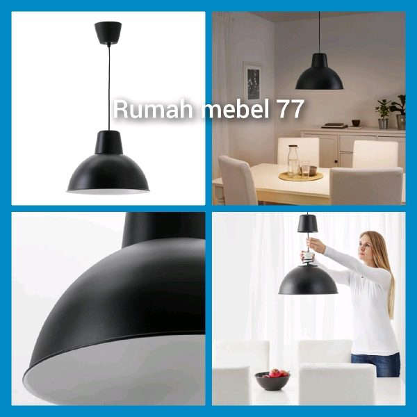 Ikea skurup lampu gantung dekorasi hias hitam D 38 cm pendant lamp hanging lamp