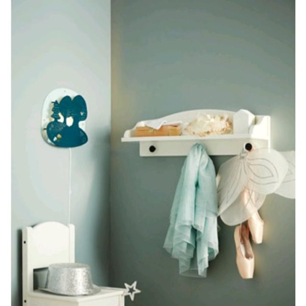 Ikea solgul rak dinding dengan hook wall shelf with hook 60 x 17 x 19 cm putih - Image 3