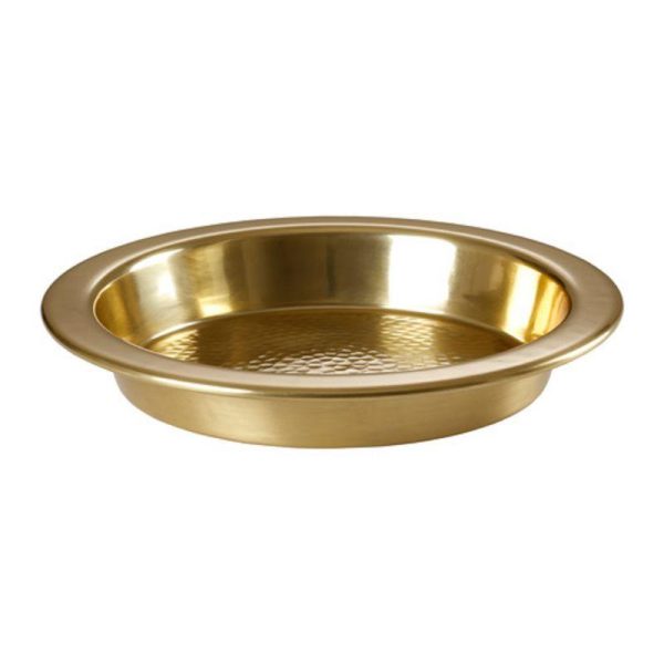 Ljuvare baki saji emas D 35 cm nampan piring saji gold serving tray