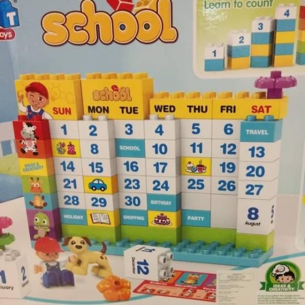 DIY BLOCK CALENDAR lego Cina mirip lego compatibel lego 63pc