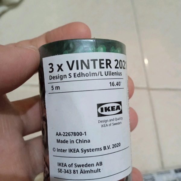 Ikea selotip hadiah natal isolasi kado 3 rol x 5 meter - Image 3