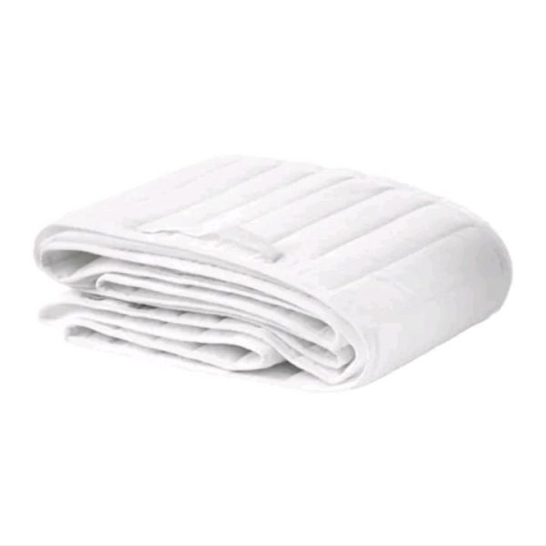 Ikea len bumper pad putih polos bantalan pelindung bentaran box bayi 60 x 120 cm