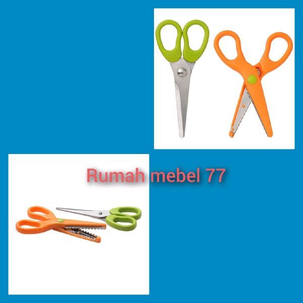 Ikea mala gunting isi 2 pc untuk anak anak DIY scissors gunting kreasi ketrampilan anak