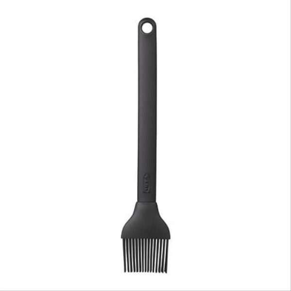 IKEA Kuas barbekyu GRILLTIDER warna hitam,bahan silikon,25cm kuas oles kue dan minyak