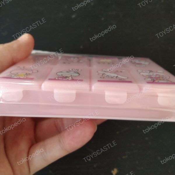 Daiso sanrio pill case box 8 sekat kotak obat tempat obat TC-1261 - Image 3