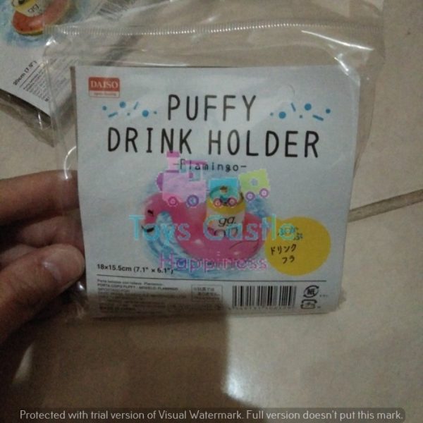 DAISO puffy drink holder, balon angin apung utk kaleng minuman TC-0261