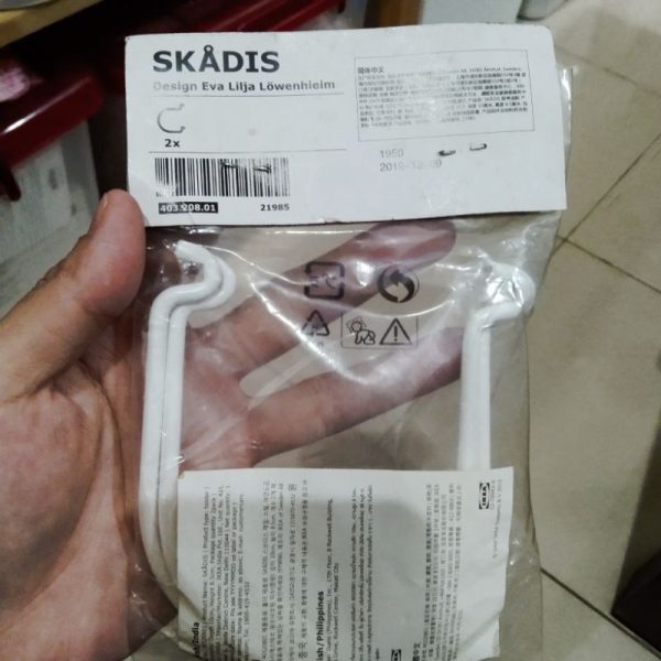 SKADIS hook C aksesoris papan pegboard workshop berlubang 2 pc TC-0592 - Image 3