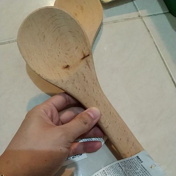 Centong nasi ikea bahan kayu 23 cm rice spoon TC-0172 - Image 3