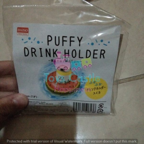 DAISO puffy drink holder, balon angin apung utk kaleng minuman TC-0261 - Image 2