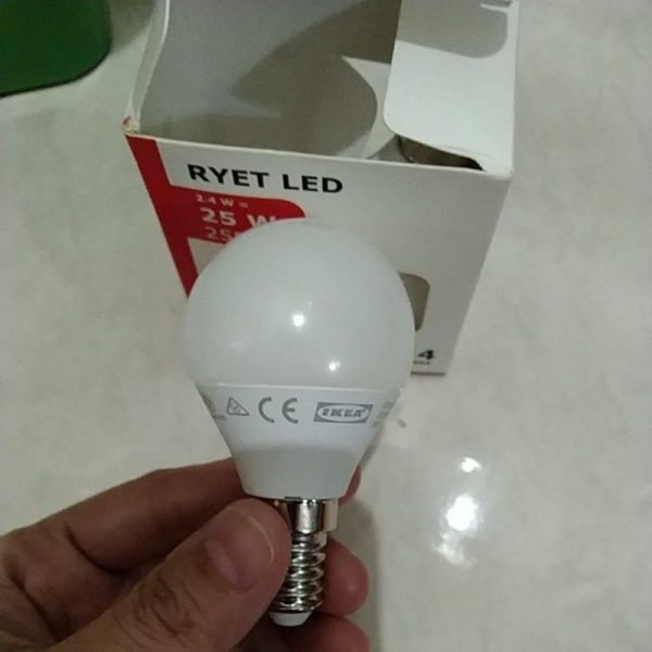 Ikea bola lampu e14 250lm model ulir sinar lampu kuning 2 pc bohlam lampu TC-0168 - Image 2