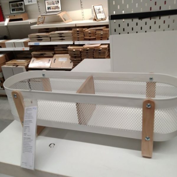 IKEA RISATORP organiser meja kerja/dapur bahan baja wadah sekat jaring TC-0820 - Image 2