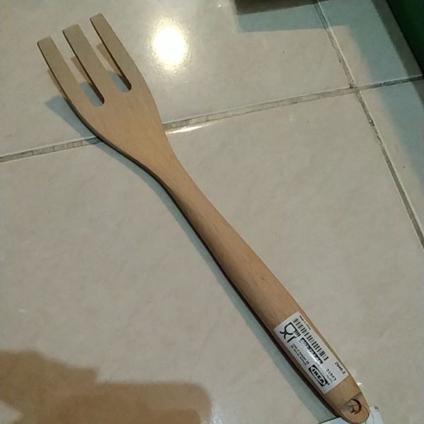 RORT garpu masak kayu beech 31 cm garpu spagety TC-0729