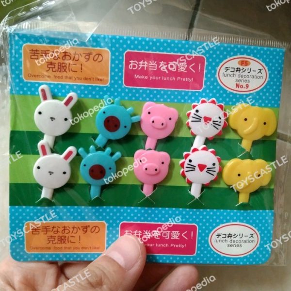 Tusuk bento tusukan pick bekal anak animal pick 10 pc RRC TC-0545 - Image 2