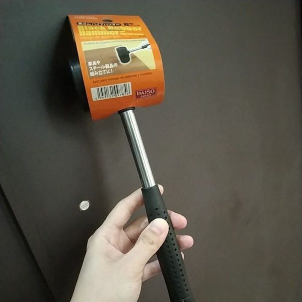 DAISO black rubber hammer martil palu karet 8oz TC-0693