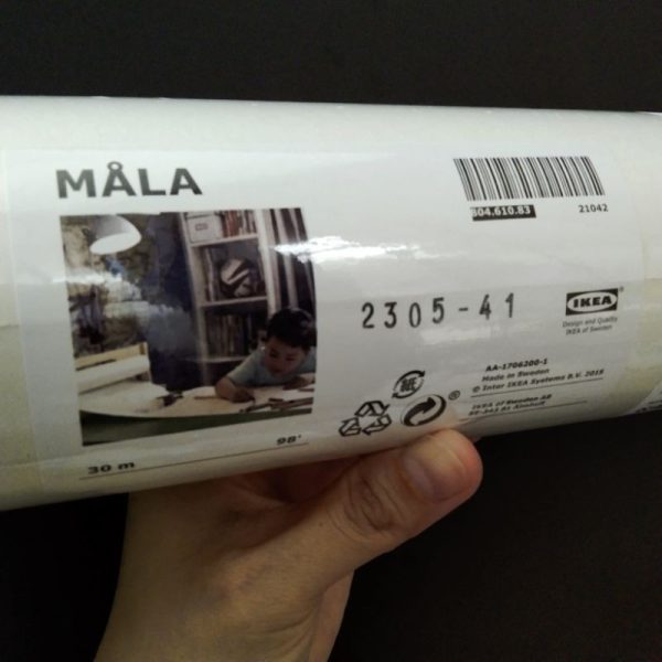 MALA ikea rol kertas lukis gambar 30 meter kertas buram TC-1313