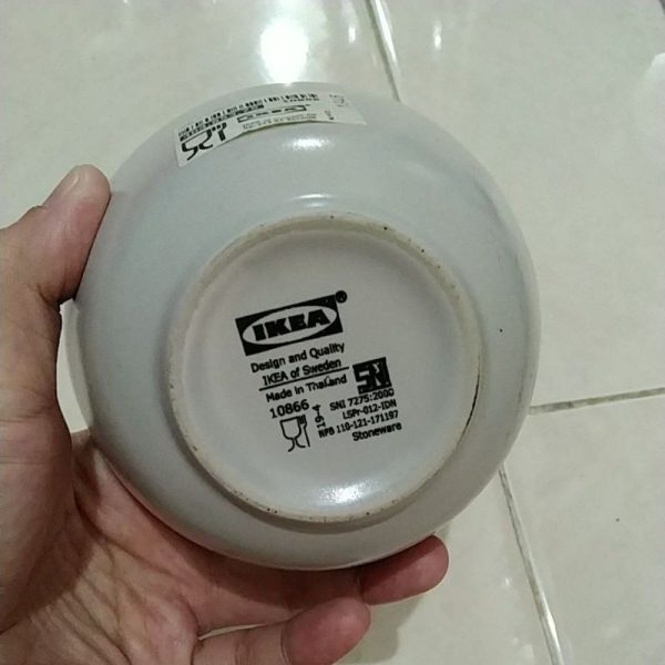 Mangkok kecil ikea kaca tebal mangkuk serbaguna TC-0825 - Image 3