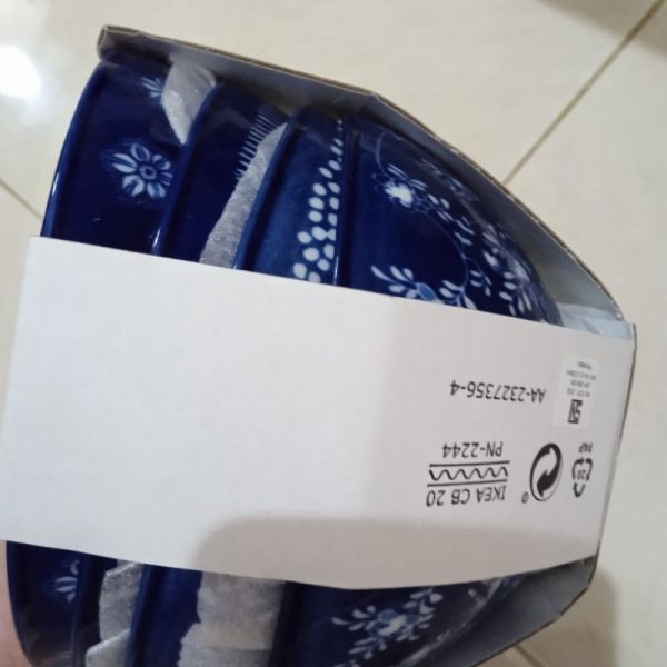 Ikea mangkok mangkuk mie udon jepang set 4 pc motif elegan noddle bowl TC-0506 - Image 6