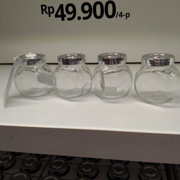 IKEA RAJTAN mini toples bumbu rempah gula lada garam 15 cl isi 4pc TC-0278 - Image 3