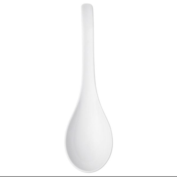 IKEA Sendok bebek untuk sop bubur sup buah bahan porselen 21.5 cm TC-0296