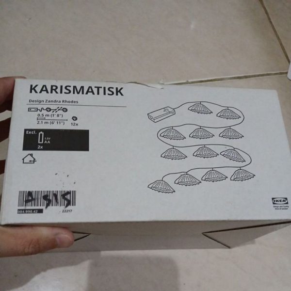 IKEA KARISMATISK rantai lampu bentuk bunga pakai batre hoas dekor ruangan TC-0378