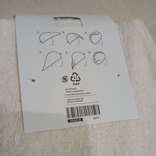 IKEA STJARNBUSKE handuk rambut basah hair towel - Image 3