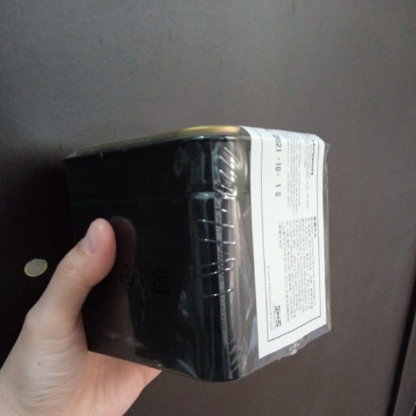 IKEA BLOMNING tin can kotak jaleng persegi penyimpanan kopi teh biskuit 10 x 10 x 10 cm TC-1157