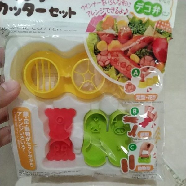 Daiso cetakan sosis bento sausage cutter 3pc TC-0699 - Image 2