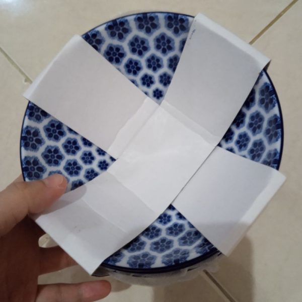 Ikea mangkok mangkuk mie udon jepang set 4 pc motif elegan noddle bowl TC-0506