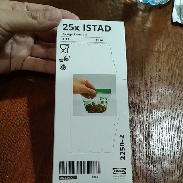 Ikea istad plastik klip kecil double ziplock sealer 25pc 300ml TC-0494