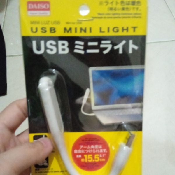 DAISO usb mini light 15.5cm lampu senter mini TC-1246 - Image 3