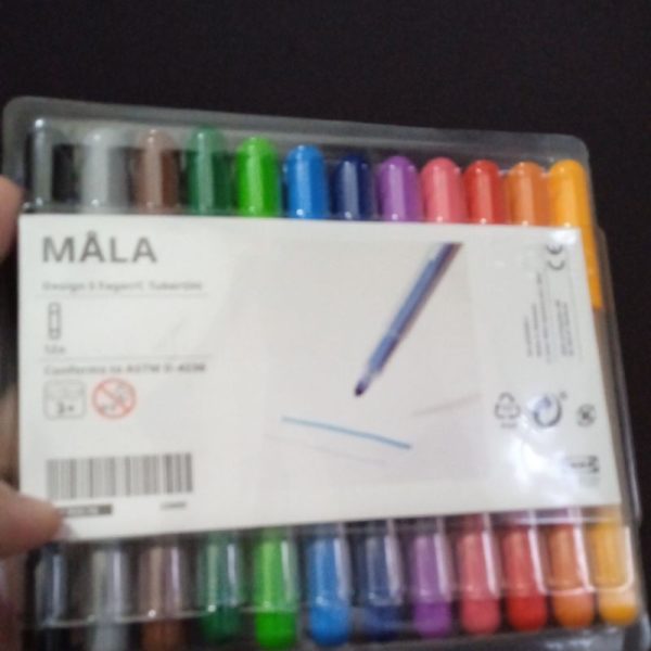 IKEA MALA spidol mewarnai 12p spidol warna cerah terang TC-0712 - Image 2