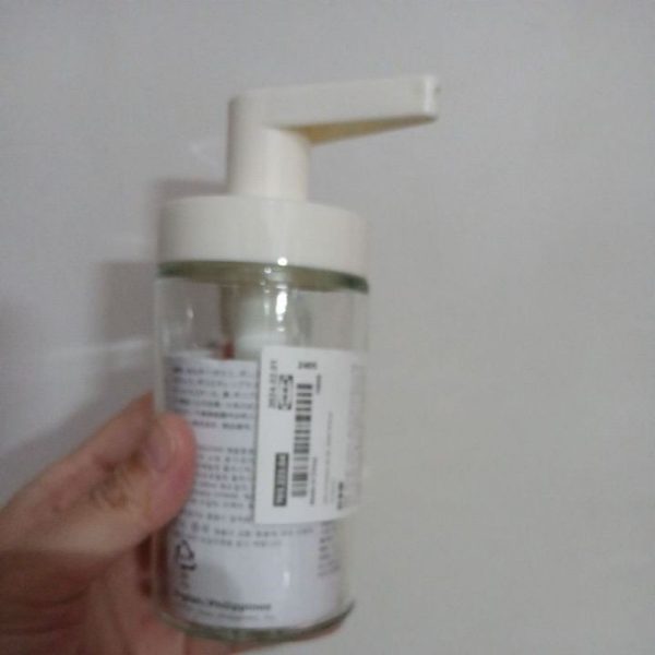 IKEA TACKAN mini dispenser sabun cair bahan kaca 200ml botol pump lotion - Image 2