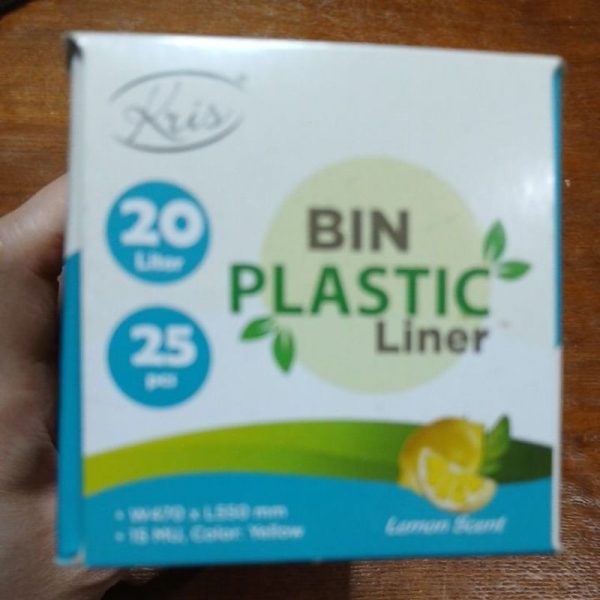 Kris Ace Bin plastic liner plastik sampah besar aroma lemon 20L isi 25pc - Image 3