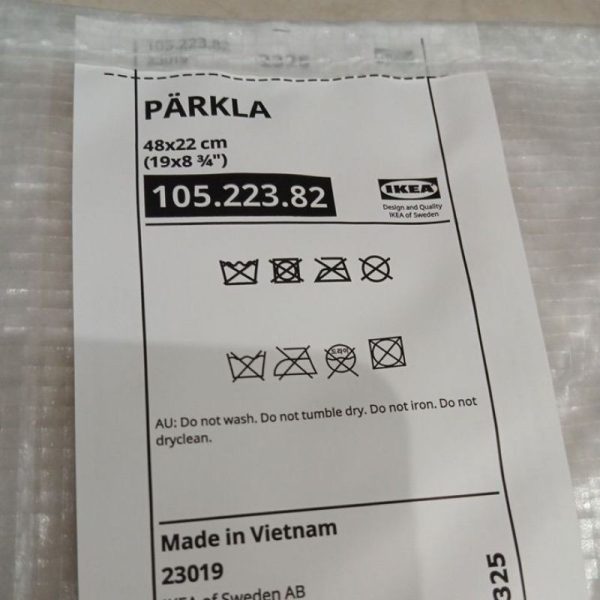 IKEA PARKLA tas penyimpanan sepatu dengan resleting 48x22cm - Image 4