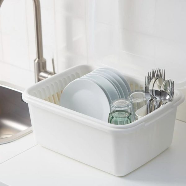 FULLARD ikea rak piring besar dengan tutup bahan plastik dish rack