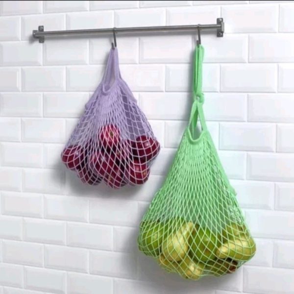 Tas jaring jala ikea kungsfors cotton net 2 pc tas belanja tas buah dan sayur TC-0731